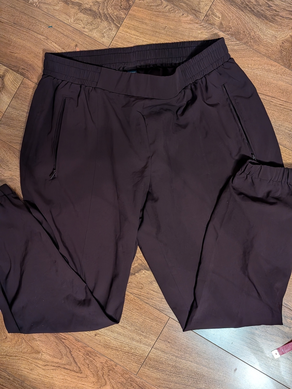 Old Navy Dark Maroon Women's Track Joggers - Picture 3 of 4